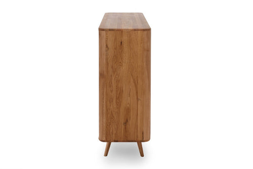 Gazzda Ena Dresser 135 Eikenhouten Dressoir - Naturel / Wit - vtwonen shop