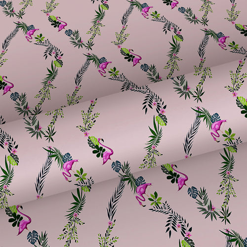 Walls4You behang tropische planten oudroze en groen - 53 cm x 10 m - 640106 - vtwonen shop