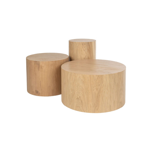 Zuiver Silo Bijzettafel/ Pilaar 32 cm Hout Naturel