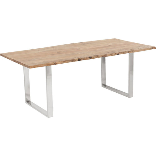 Kare Design Eettafel Harmony 180x90cm acacia chroom