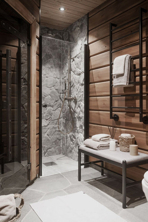 Rowico Home Milford eikenhouten bankje zwart - met zitkussen - 80 x 46 cm