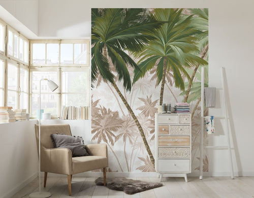 Sanders & Sanders fotobehang jungle groen en beige - 200 x 280 cm - 612406