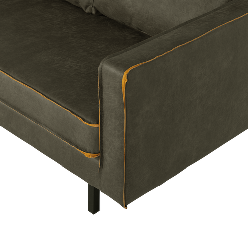 WOOOD 2-zits bank Rodeo - Ecoleer - Army - 85x150x86
