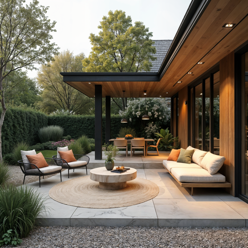 Mrcarpet Rond Jute Buitenkleed Outdoor Breeze Naturel 200cm - vtwonen shop