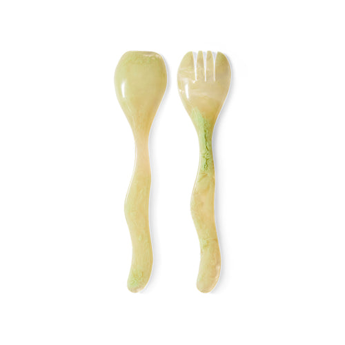 HKLIVING saladebestek – mist green – set van 2 - vtwonen shop