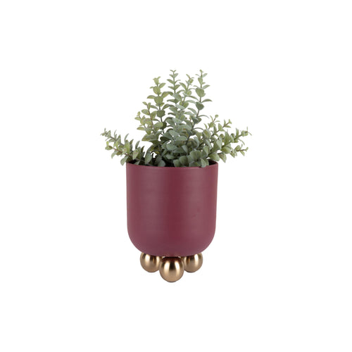 Present Time bloempot Estilo Small - rood - Ø18.5cm - vtwonen shop