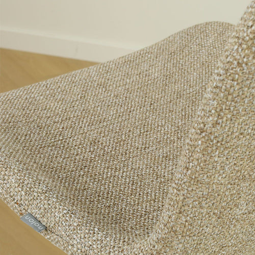 Nolon Nino-Fé barkruk taupe melange - wit onderstel - 75 cm - vtwonen shop