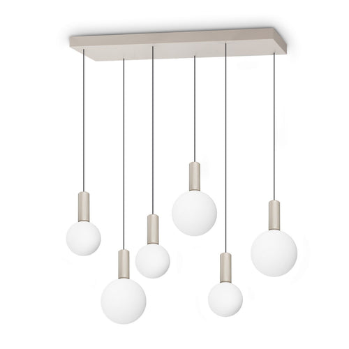 Ideal Lux ODEON Hanglamp voor aan het plafond, wit, 6x LED, 5500lm, 3000K