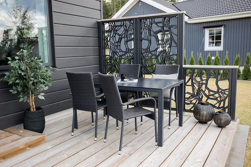 Rebellenclub Tuinstoel Elba - Set van 2 - Zwart - vtwonen shop