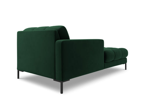 Cosmopolitan Design linker meridiaan Bali flueel, flessengroen - 185x102x75cm
