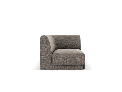 Micadoni Hoekmodule Miley chenille grijs - 90x90x70cm