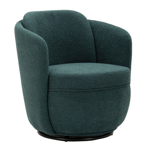 Mauro Ferretti Draaifauteuil - 70x72x75 cm - Petrolblauw