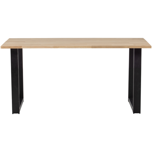 WOOOD tafel met u-poot Tablo - Eiken/Metaal - 75x160x90 - vtwonen shop