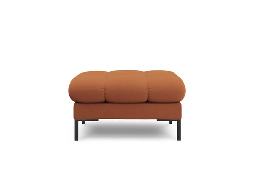 Cosmopolitan Design Poef Bali structurele stof, baksteen - 60x60x41cm