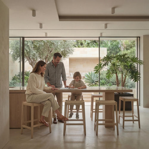 Furnhouse barkruk Ida - Witte olie