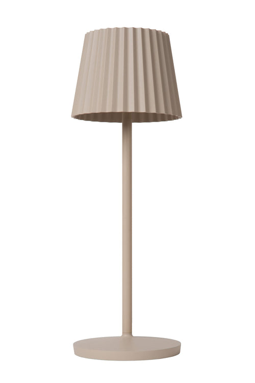 Lucide tafellamp JUSTINE - Geïntegreerde LED - Beige - vtwonen shop