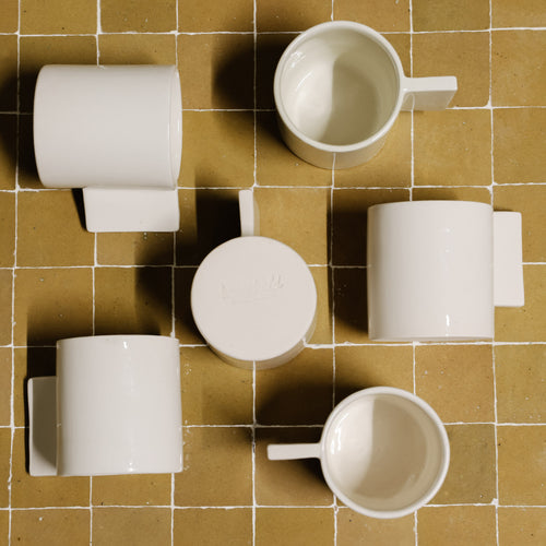 Household Hardware - Mok - Vierkant oor - Wit - vtwonen shop