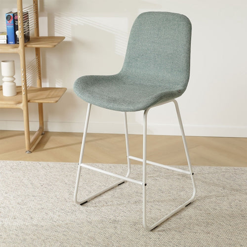 Nolon Nino-Fé Barkruk Zacht Groen - Wit Onderstel - 65 cm - vtwonen shop