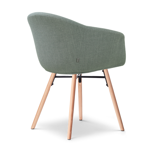 Nolon Nena-Otis Eetkamerstoel Saliegroen - Armleuning - Stof - vtwonen shop