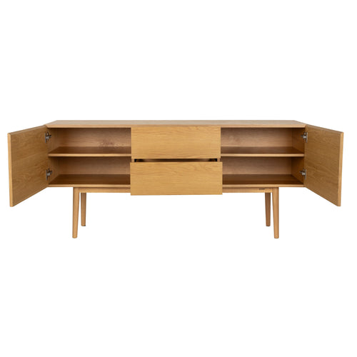 Zuiver High On Wood Dressoir Eiken 2 lades, 2 deuren - Beige