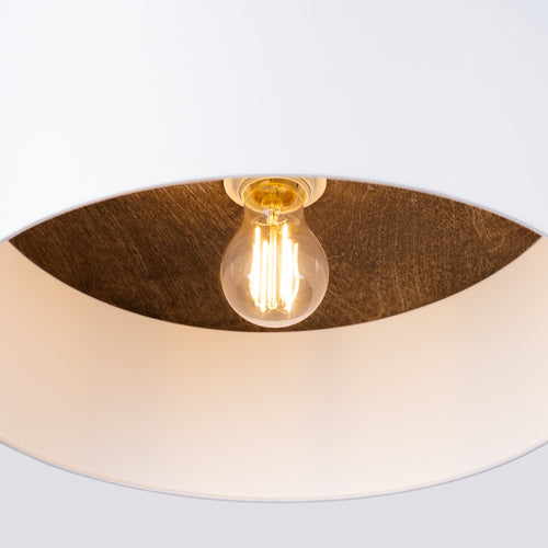Sollux Lighting Plafondlamp TELESTO wit/donkerbruin - 35x35x20cm