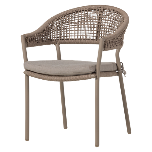 WOOOD tuinstoel Rilo - Aluminium - Zand - 82x65x58