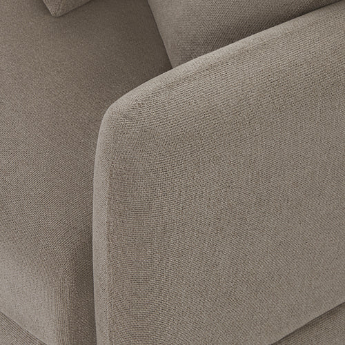 Furnhouse chaise longue bank rechts Maggie - Taupe - Stof - 95x290x90
