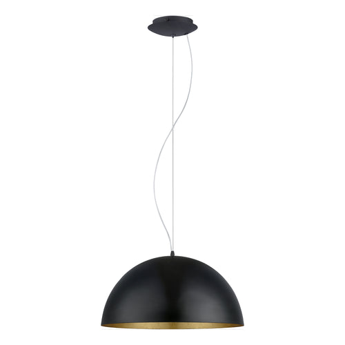 EGLO hanglamp Gaetano 1 - e27 - ø 53 cm - zwart/goud