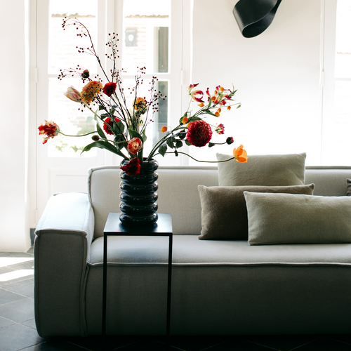 Royal Goedewaagen - Bobbel vaas - Ø18x30cm - Charcoal - vtwonen shop