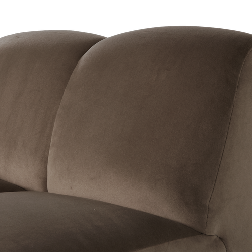 WOOOD 1-zits bank arm links Mojo - Velvet - Taupe - 74x124x97