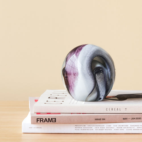 Hübsch presse-papier Leverage - glas - ø10cm