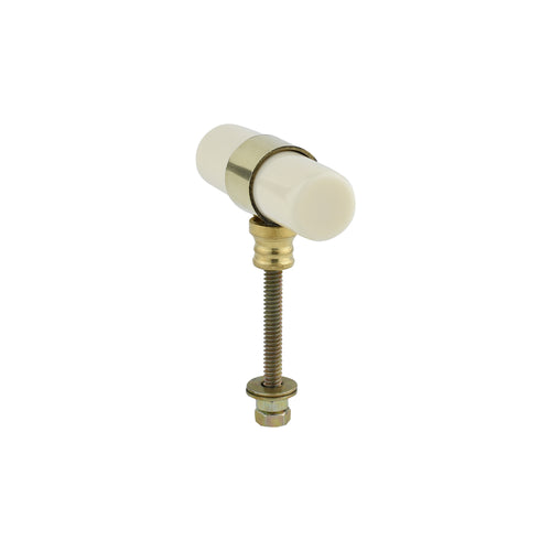 Deurknopje off white messing