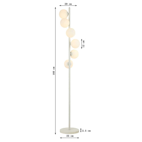 Kare Design Vloerlamp Scala Balls 160cm zwart en wit - vtwonen shop
