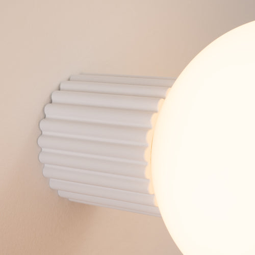 Sollux Lighting Wandlamp HALO wit IP44 - 12x17x12cm