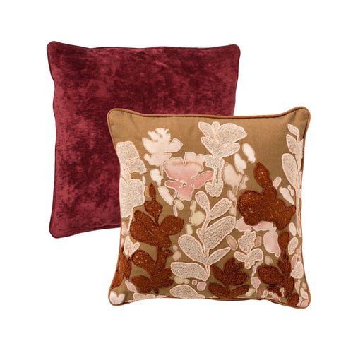 HOII VOORDEELSET AUTUMN RED - Set van 2 kussens -  Chloe - Lydia - bruin - merlot - vtwonen shop