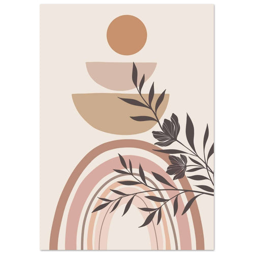Artfulprints  Boho – Harmony curve   Poster A4 21x29.7 cm