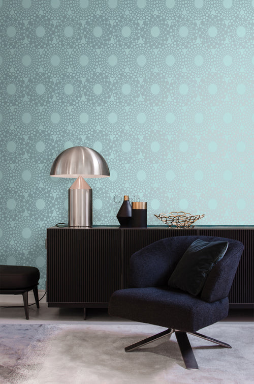 Origin Wallcoverings behang grafische vorm ijsblauw - 53 cm x 10,05 m - 345938 - vtwonen shop