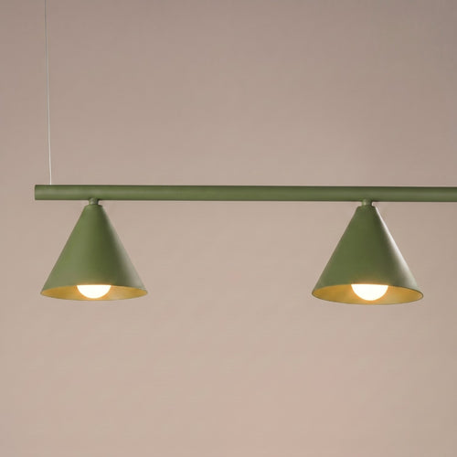 Sollux Lighting Kroonluchter NOX 4L olijfgroen - 122x14x215cm
