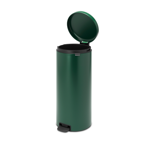 Brabantia NewIcon Pedaalemmer, 30 liter, kunststof binnenemmer - Pine Green