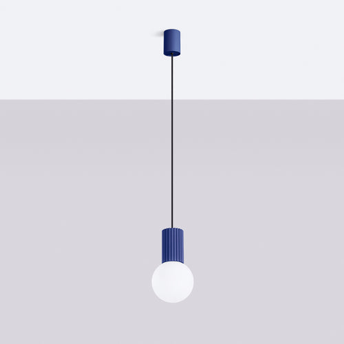 Sollux Lighting Hanglamp HALO 1 ultramarijn - 12x12x120cm