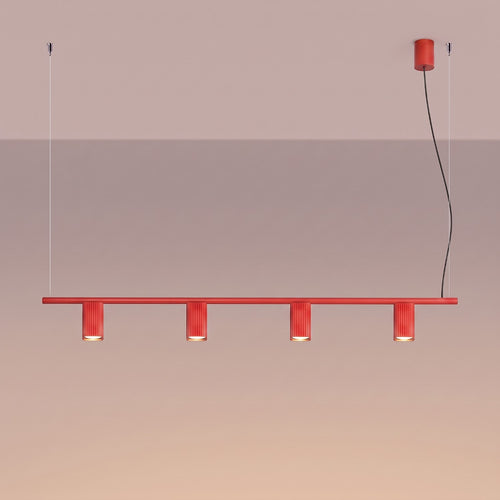 Sollux Lighting Kroonluchter RAYO 4 rood - 122x6x208cm