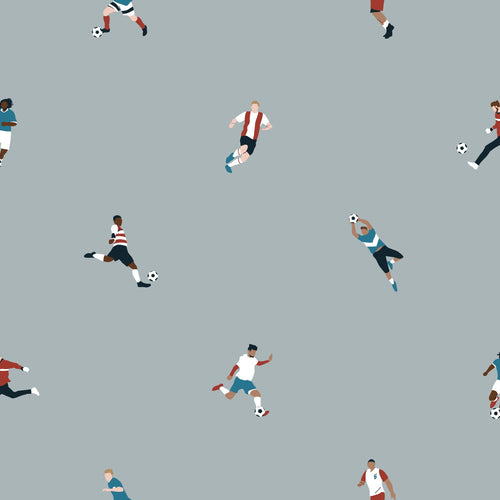 ESTAhome behang voetbalspelers lichtblauw - 50 x 900 cm - 131280 - vtwonen shop