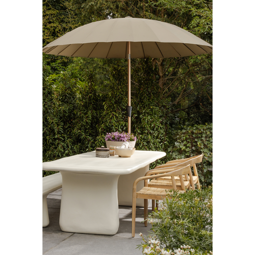 WOOOD tuinbank Loggia - Polymeer - Naturel - 45x227x40