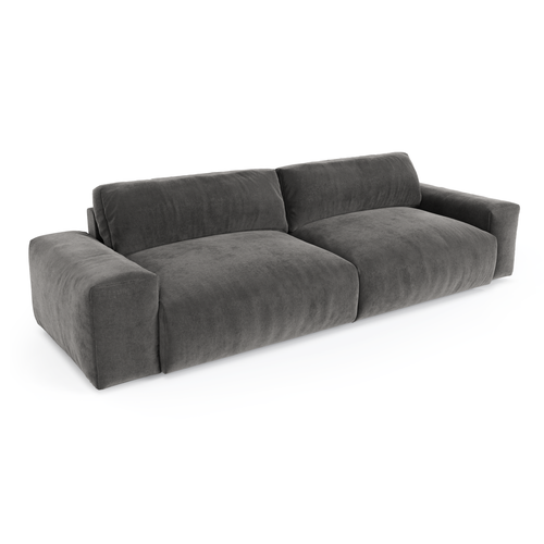 Sia Home - Bank BLISS - fluweel grafietgrijs 240cm