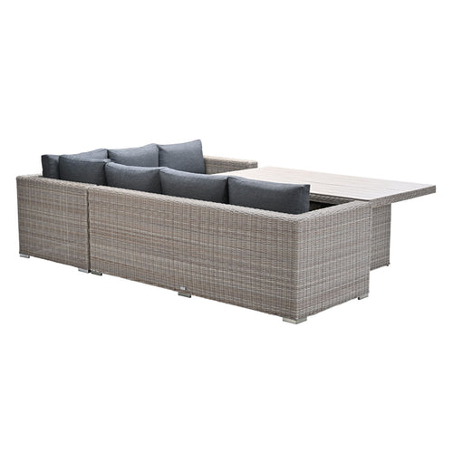 Garden Impressions lounge dining set Tennessee 3-delig rechts vintage willow - texfiber - vtwonen shop