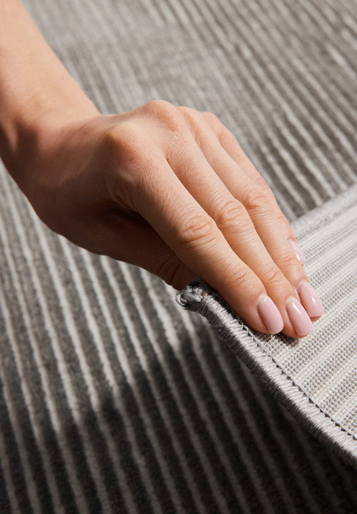 Elle Decoration Perles Shortpile Rug Dolomite Cream Anthracite 160x235 cm - vtwonen shop