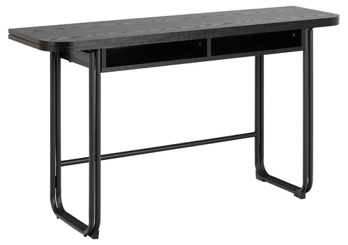 Rebellenclub Eetkamertafel Rocca - 140 x 80 cm - Zwart