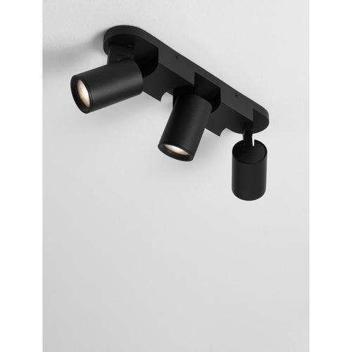 Nova Luce ESTO Plafondspot met balk, zandkleurig zwart, GU10, 3x10W