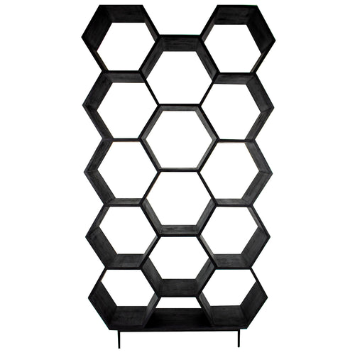 Kick open wandkast Hexagon - Antraciet - vtwonen shop