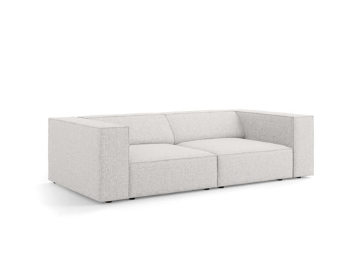 Cosmopolitan Design Bank Arendal 3-zits, chenille, lichtgrijs - 102x204x70cm